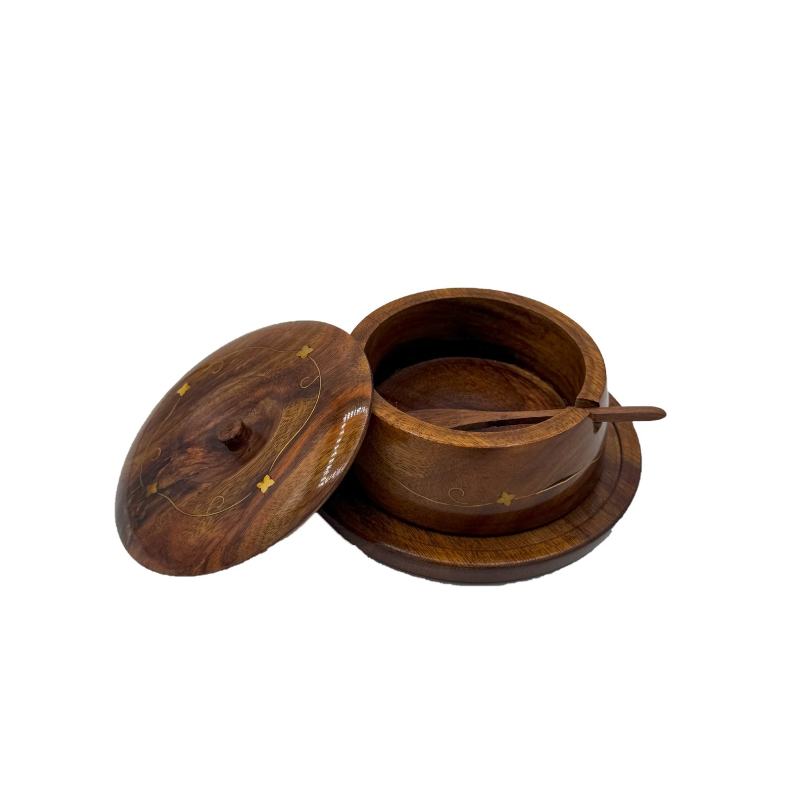Wooden Sugar Pot, Antique Design