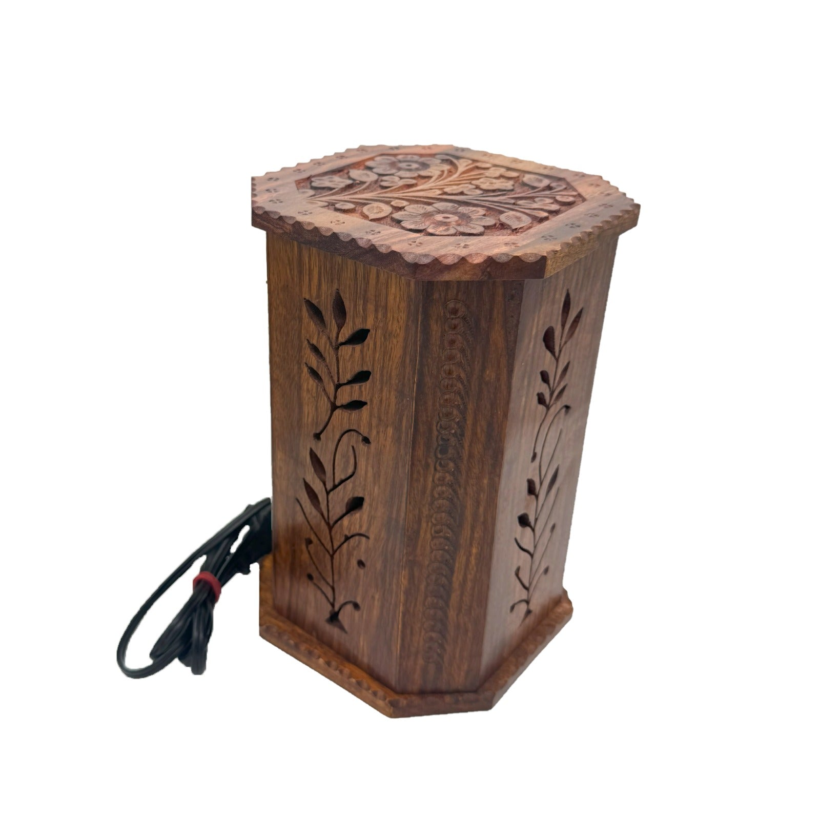 Handcrafted Wooden Table Lamp