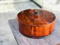 Wooden Hotpot with Brass work Hand Made Box with Stylish Wood Polish